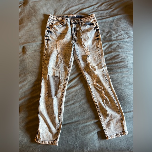 Kancan Acid Wash Skinny Jeans Size 29 - Picture 1 of 9
